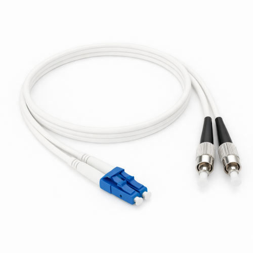 Coiled duplex fiber optic cable (1)