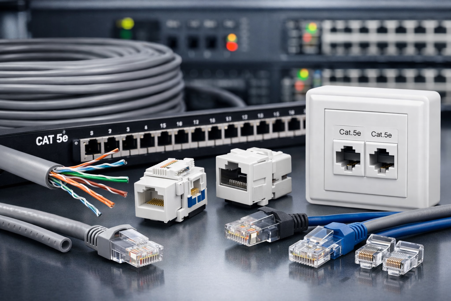 Все для экранированной медной системы cat5e