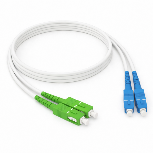 Fiber optic patch cable with SC connectors